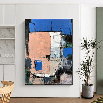 Colossal Custom Abstract Canvas for Pet Playpen Interior Wall