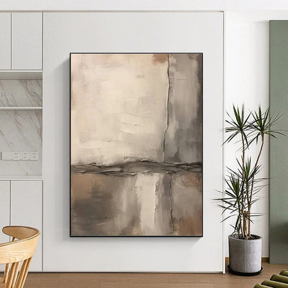 Monumental Abstract Canvas for Nursery Changing Table Wall