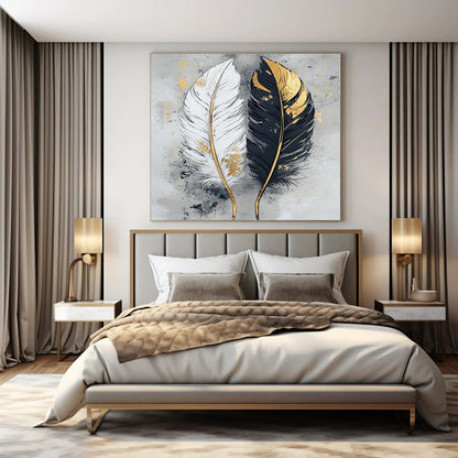 Dreamy Pastel Hand-Painted Abstract Mural for Soft Bedroom Styles