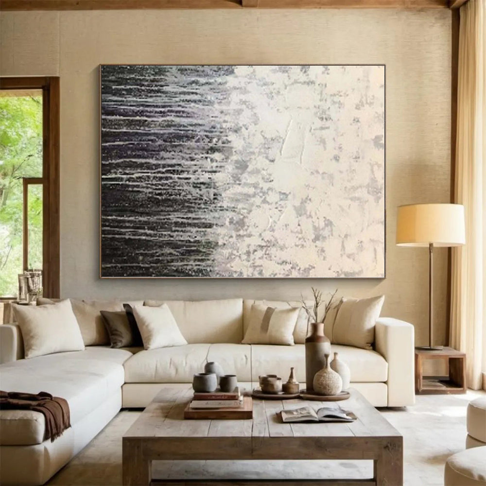 Massive Abstract Industrial Hand-Painted Art for Garage Project Wall