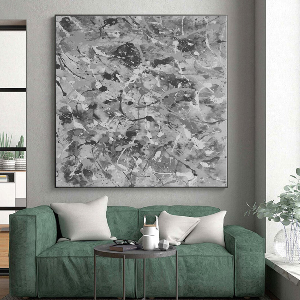 Colossal Custom Abstract Canvas for Greenhouse Planting Table Wall