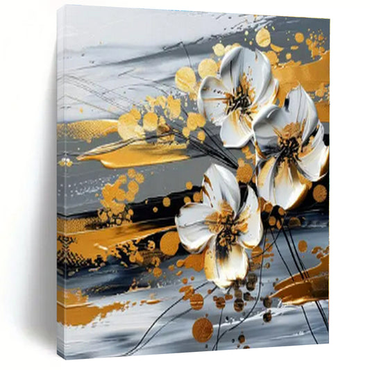 Cozy Cottage Hand-Painted Abstract Wall Decor for Charming Bedrooms