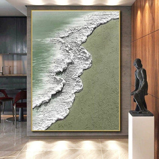 Staggering Hand-Brushed Abstract Painting for Artistic Expression LargeART0639