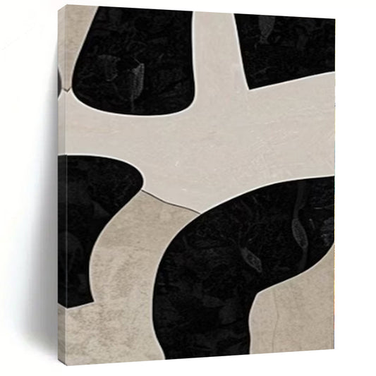 Extra-Huge Hand-Painted Modern Abstract Canvas for Family Home Indoor Pools