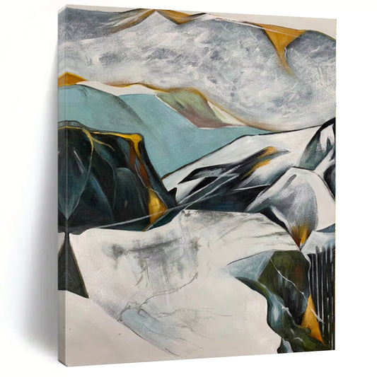 Large Custom Abstract Art for Bathroom Vanity Mirror Surrounds