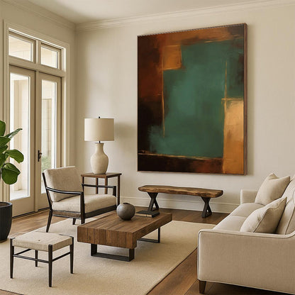 Oversized Custom Hand-Painted Abstract Wall Art for Home Indoor Pool Lounge Wall LargeART0601