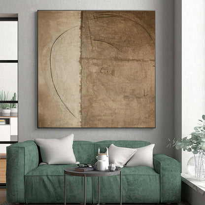 Super-Sized Hand-Painted Abstract Canvas for Pet Grooming Station Wall