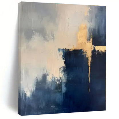 Hand-Painted Bespoke Abstract Canvas for Office Private Offices