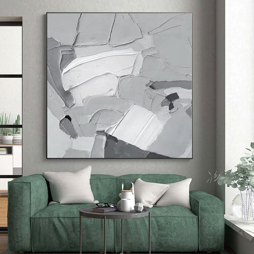 Oversized Handcrafted Abstract Art for Home Gym Mirror Wall
