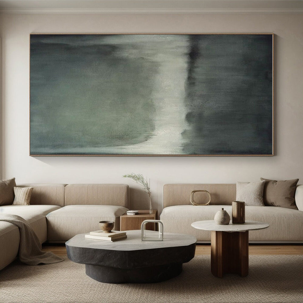 Super-Sized Custom Hand-Painted Abstract Painting for Home Wine Cellar Barrel Wall LargeART0630