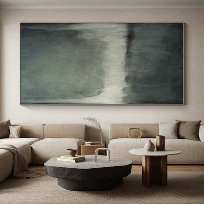 Super-Sized Custom Hand-Painted Abstract Painting for Home Wine Cellar Barrel Wall LargeART0630