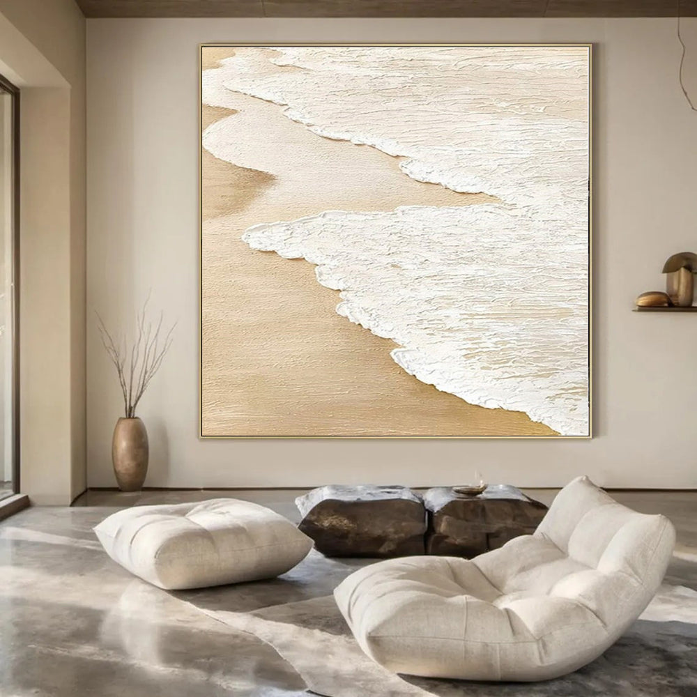 Oversized Hand-Painted Modern Abstract Mural for Family Home Playrooms