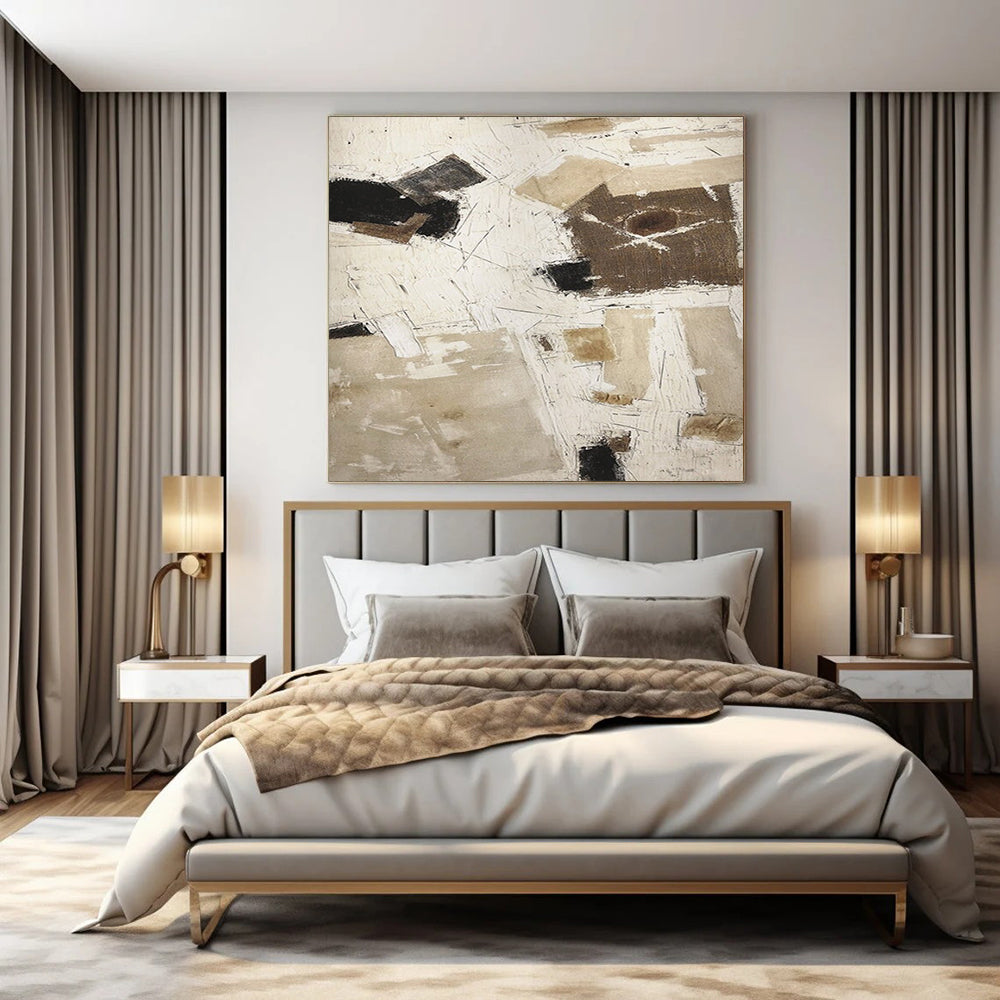 Colossal Hand-Painted Contemporary Abstract Stage Backdrop for Music Festival Main Arenas