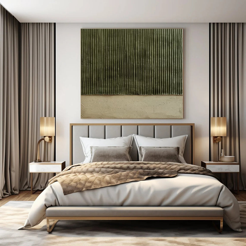 Oversized Hand-Painted Abstract Mural for Office & Hallway