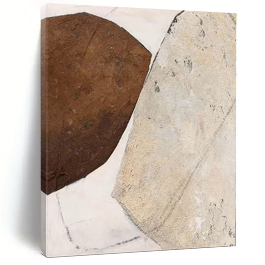Giant Abstract Art for Treehouse Interiors - Hand-Painted Mixed Media on Canvas