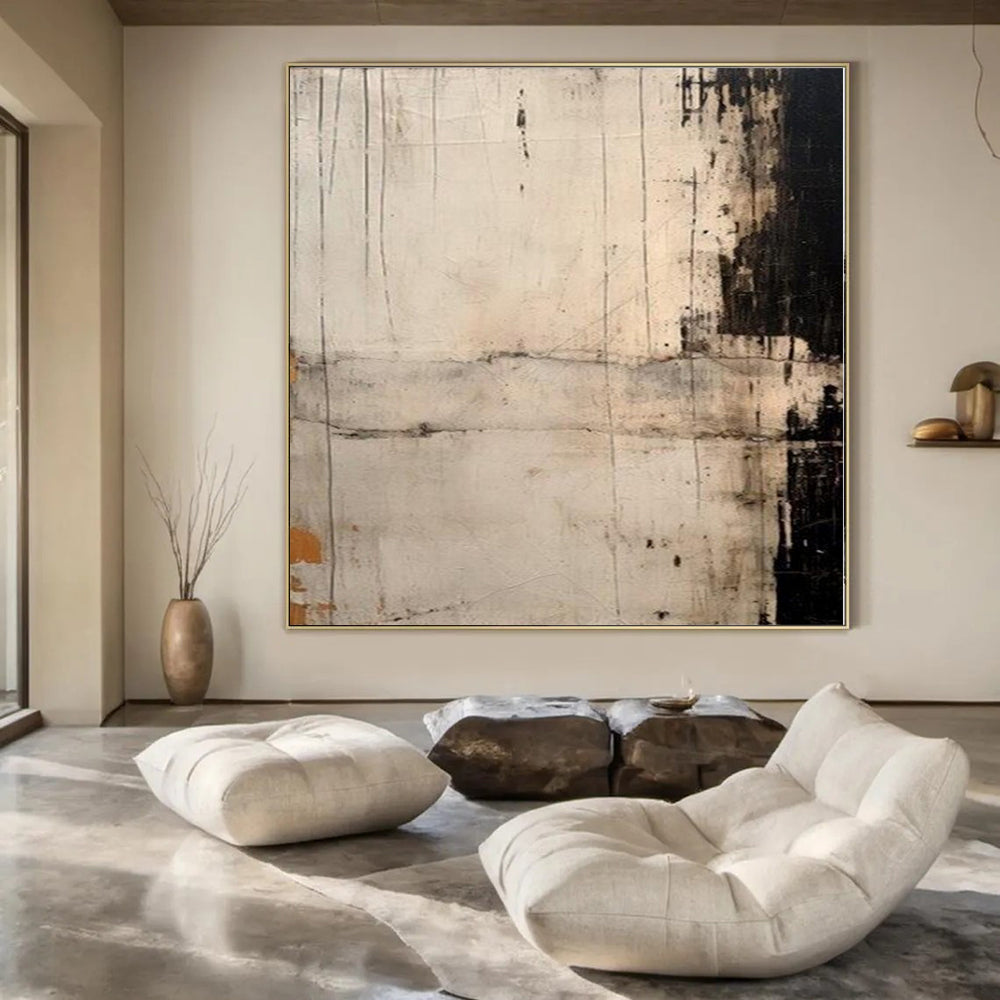 Vibrant Watercolor Hand-Painted Abstract Canvas for Colorful Dining Rooms