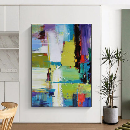 Oversized Contemporary Abstract Canvas for Artisan Craft Fair Exhibition Booths