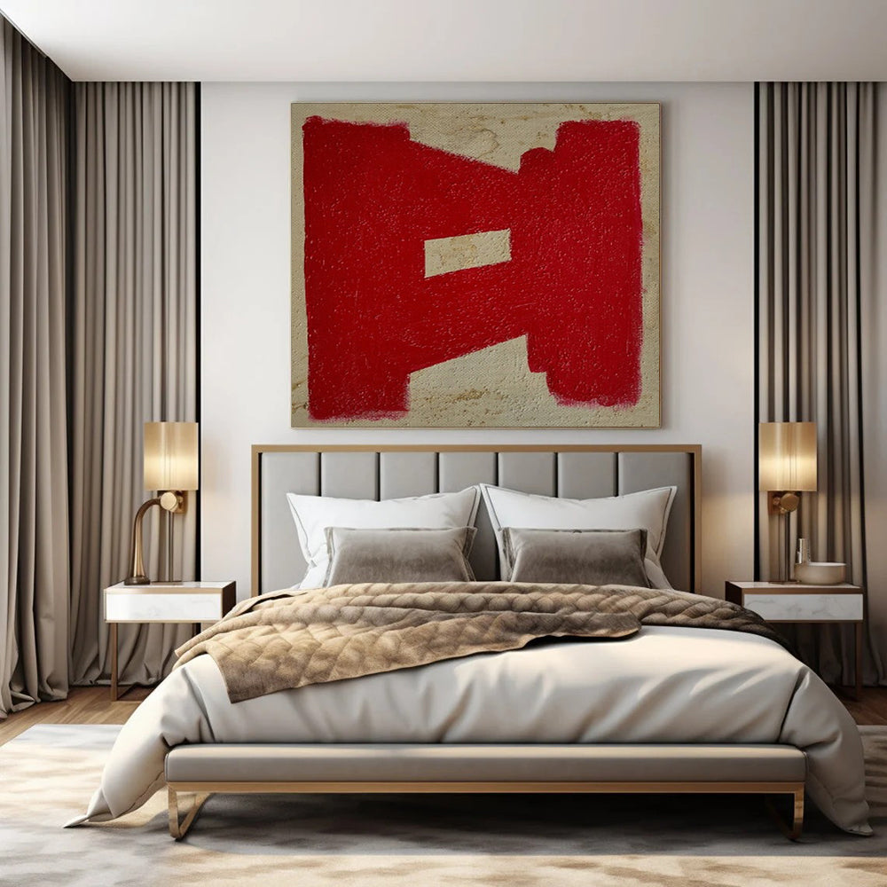 Huge Hand-Painted Contemporary Abstract Painting for Trendy Bar Lounges