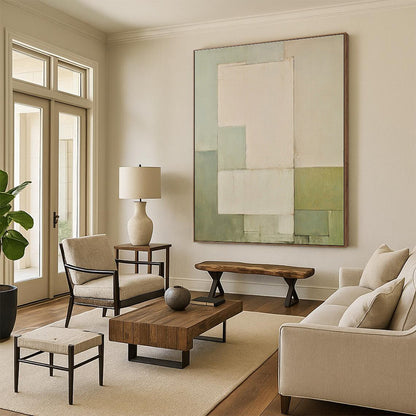 Immense Made-to-Measure Abstract Art for Basement Game Room Feature Wall