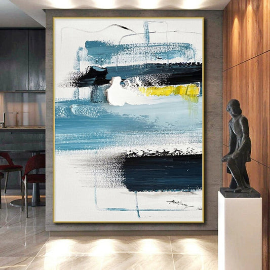 Super-Sized Contemporary Abstract Painting for Greenhouse Gardening Inspiration