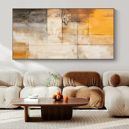 Large-Scale Hand-Painted Contemporary Abstract Mural for Family Home Nurseries