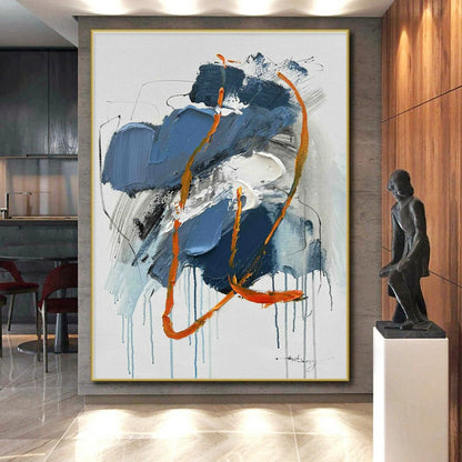 Oversized Modern Abstract Canvas for Mudroom Functional and Stylish Design