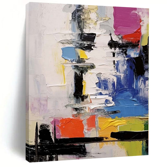 Immense Abstract Canvas for Beehive Observation Hives - Hand-Painted Acrylic on Canvas