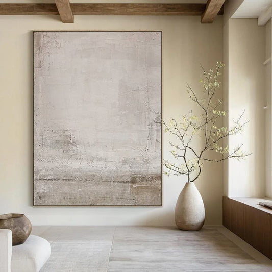 Grand Commissioned Abstract Painting for Wine Tasting Room Interiors