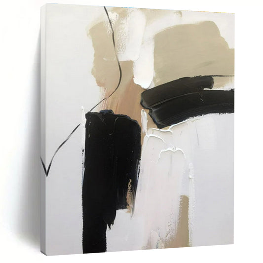 Monumental Modern Abstract Canvas for Home Music Studio Creative Backdrop