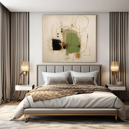Extra-Vast Hand-Painted Modern Abstract Art for Office Creative Studios
