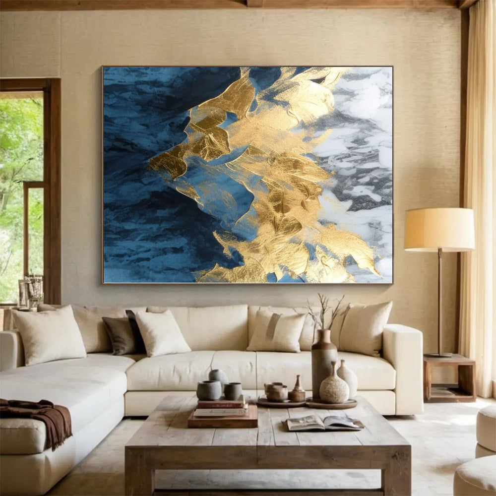 Giant Made-to-Order Abstract Canvas for Walk-in Pantry Feature Walls