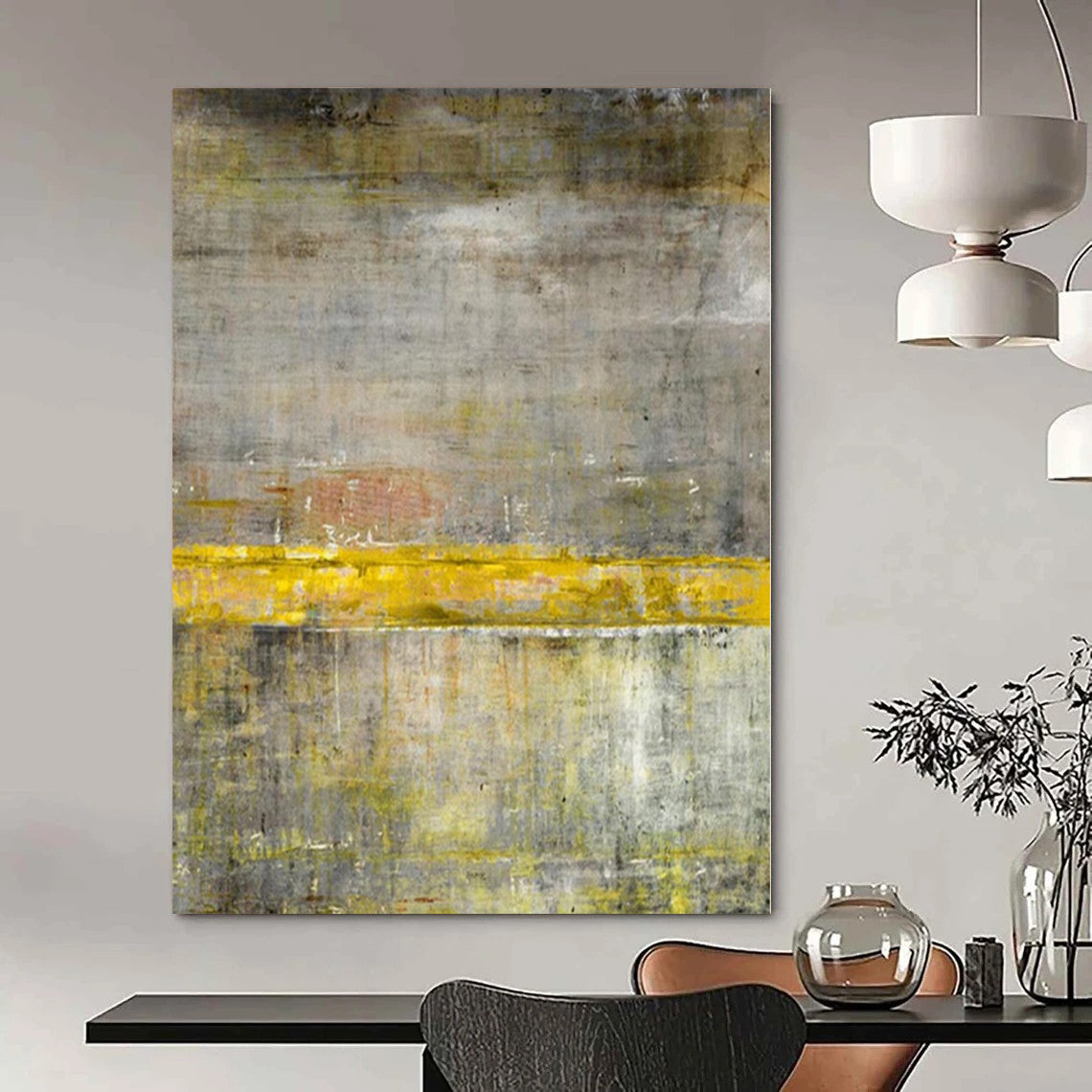 Giant Abstract Wall Art for Window Seat Alcoves - Made to Order Oil on Linen