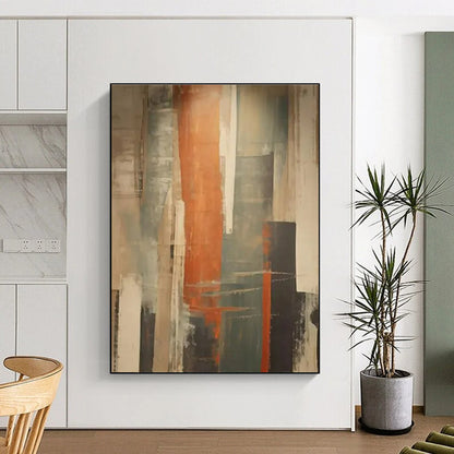 Contemporary Giant Abstract Painting for Master Bedroom Statement Wall