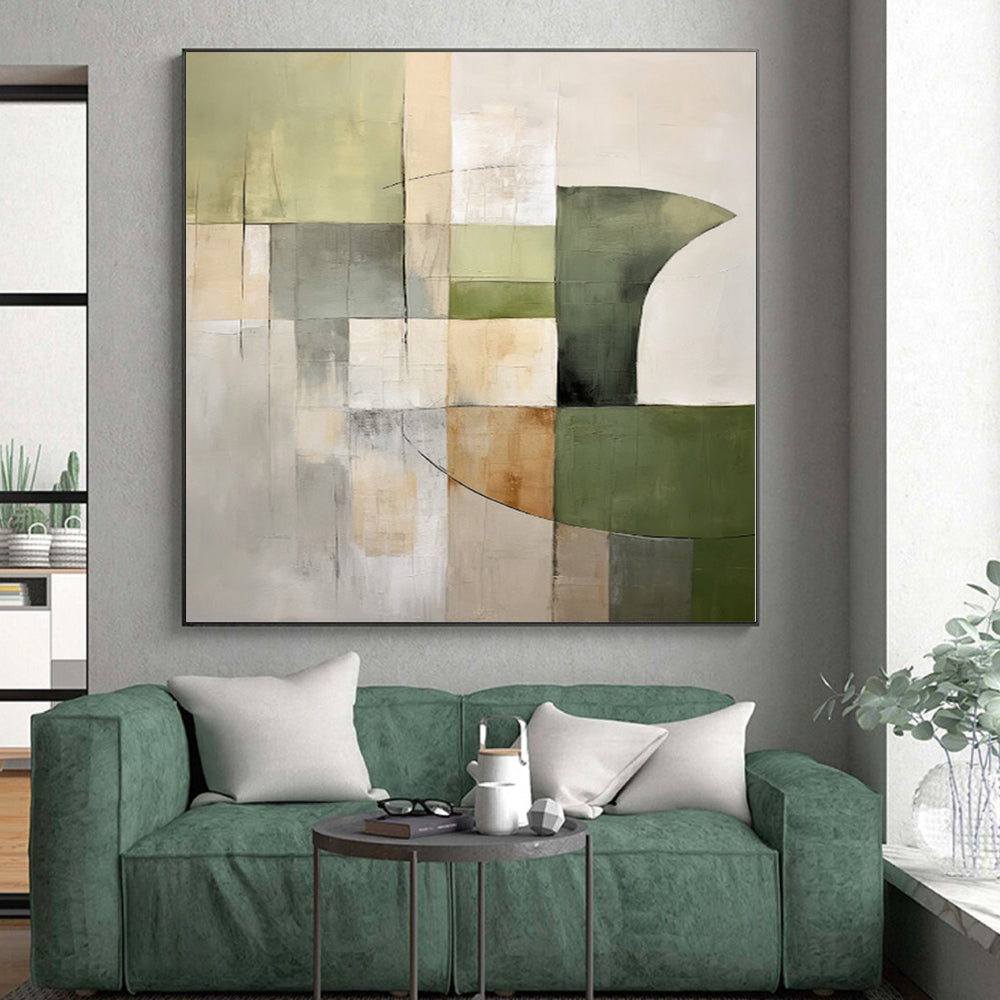 Massive Tailored Abstract Art for Master Bedroom Dressing Island Wall