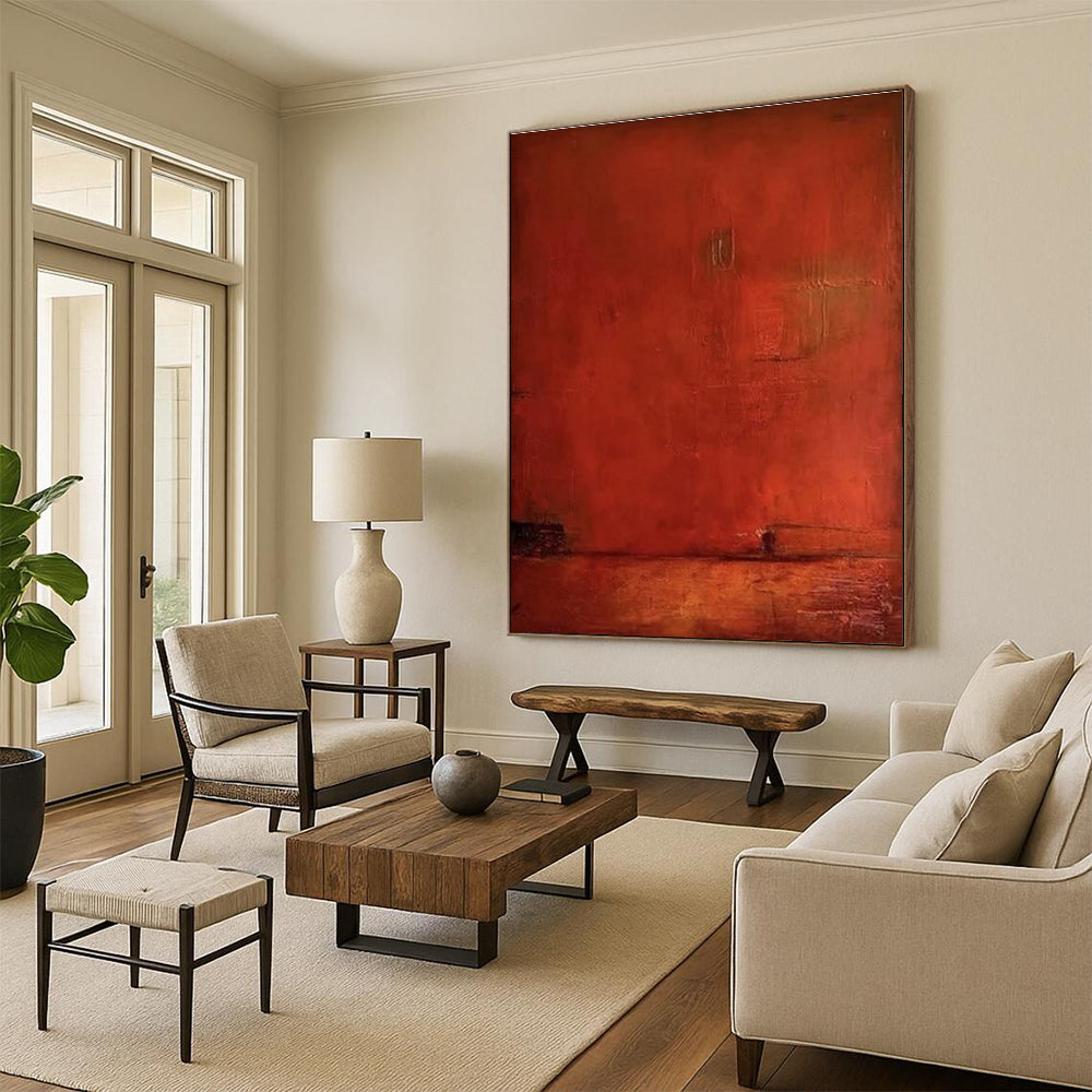 Extra-Huge Hand-Brushed Abstract Painting for Beauty Salons LargeART0653