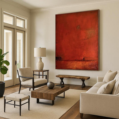 Extra-Huge Hand-Brushed Abstract Painting for Beauty Salons LargeART0653