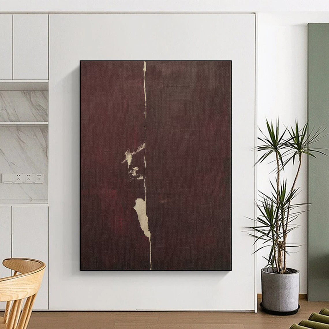 Monumental Custom Abstract Art for Guest Room Feature Walls