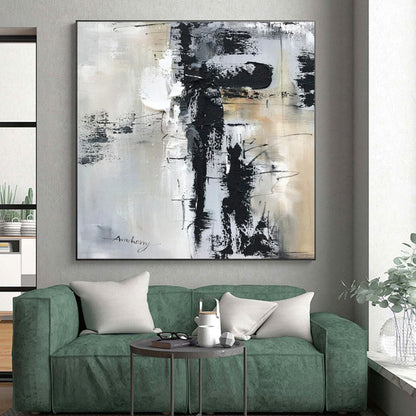 Oversized Modern Abstract Canvas for Reading Nook Relaxing Atmosphere