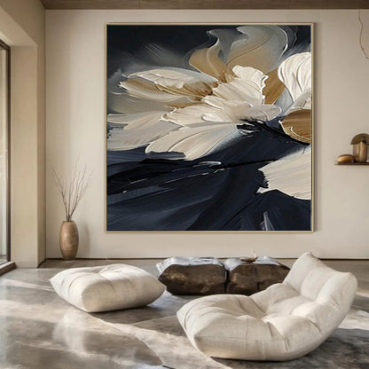 Hand-Painted Large Modern Abstract Wall Art for Family Home Game Rooms