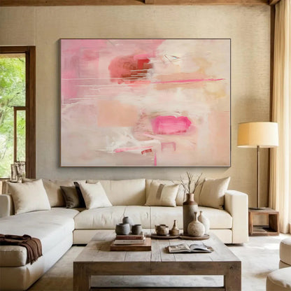 Staggering Custom Abstract Painting for Home Bar and Lounge Feature Wall