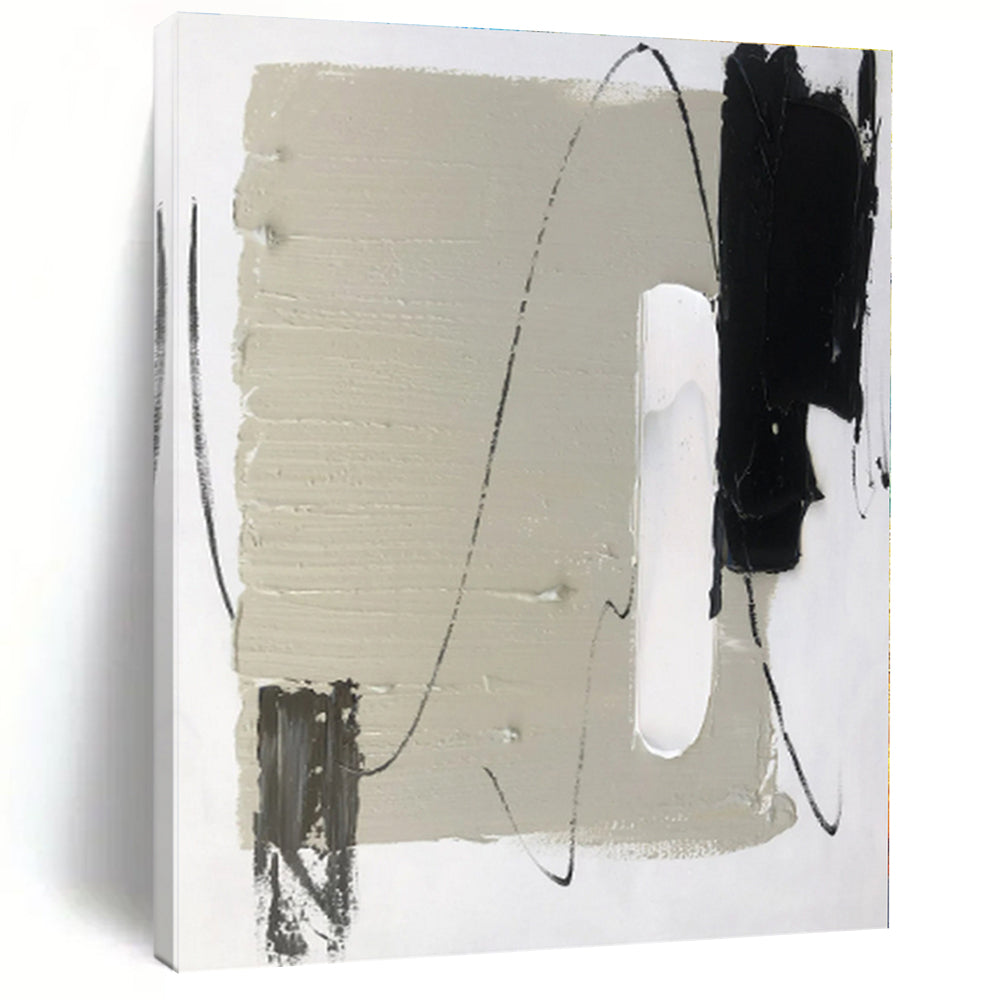 Oversized Made-to-Order Hand-Painted Abstract Wall Art for Guest Room Focal Wall