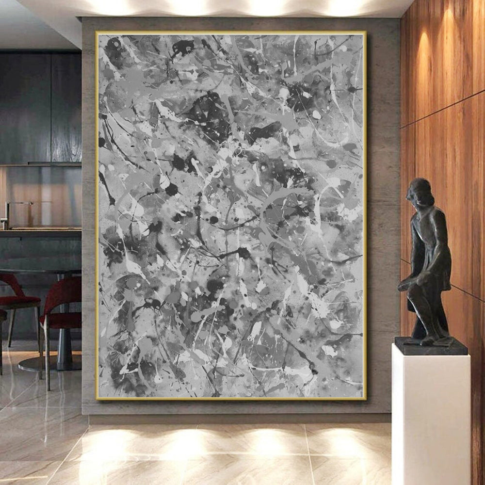 Colossal Custom Abstract Canvas for Greenhouse Planting Table Wall