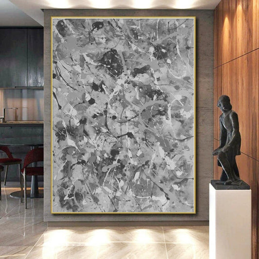 Colossal Custom Abstract Canvas for Greenhouse Planting Table Wall