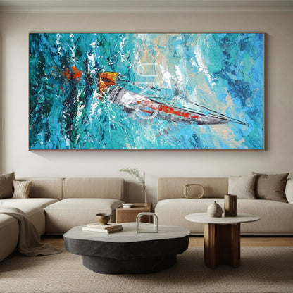 Huge Modern Abstract Art for Co-Working Space Collaboration Zones