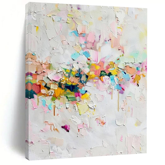 Oversized Hand-Painted Modern Abstract Painting for Trendy Bar VIP Lounges