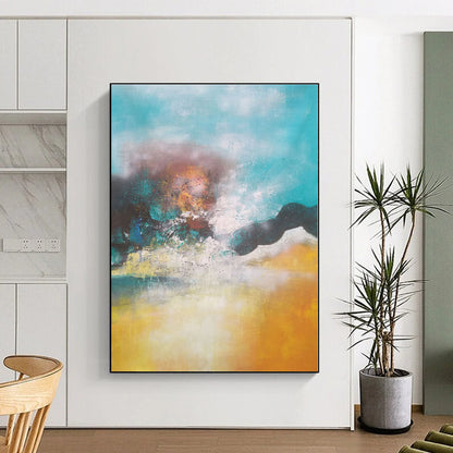 Gigantic Custom Abstract Wall Art for Home Theater Screen Surround Wall