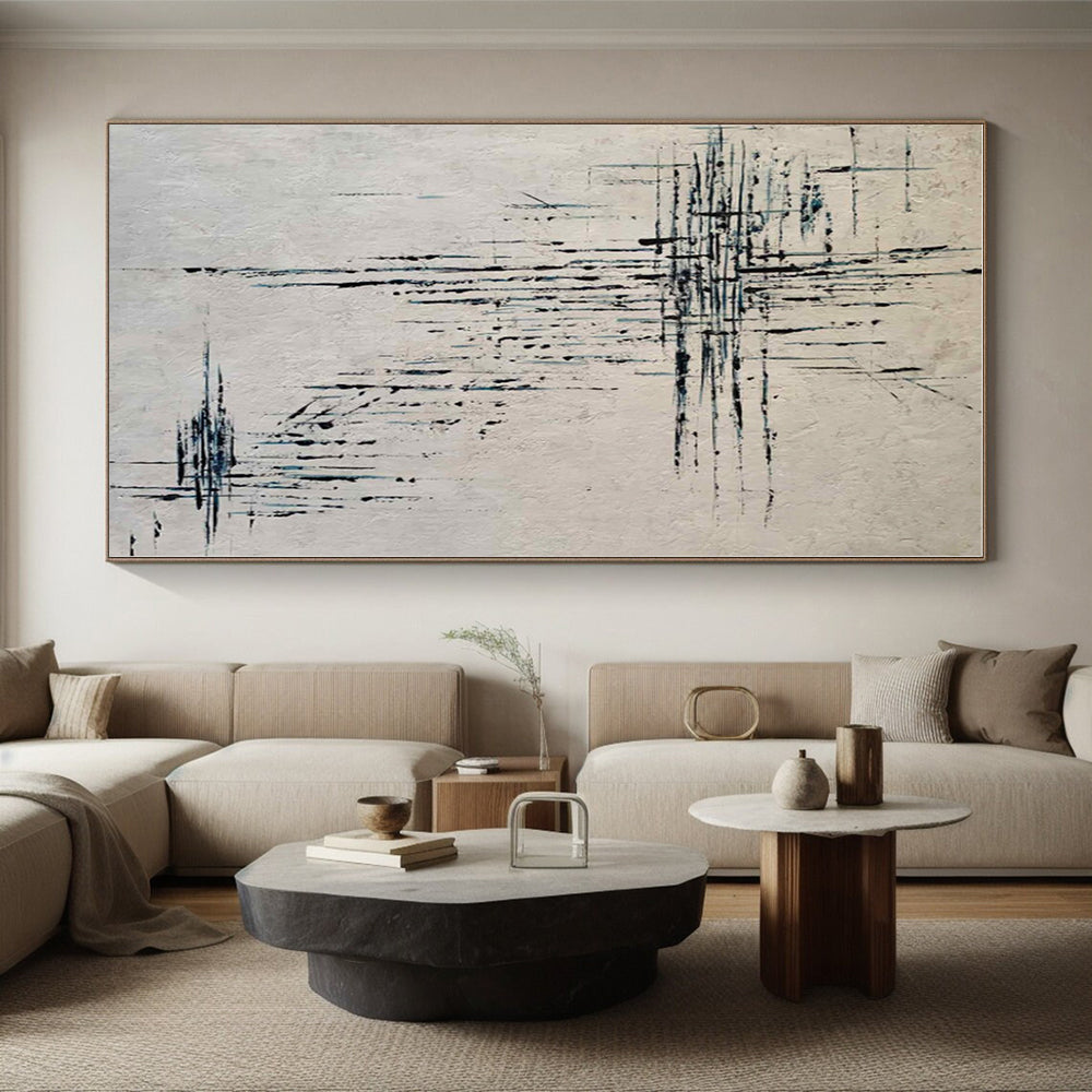 Super-Sized Made-to-Order Abstract Wall Art for Reading Nook Window Seat Wall