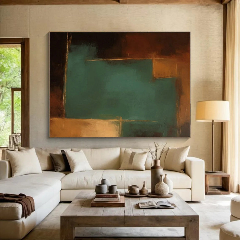 Oversized Custom Hand-Painted Abstract Wall Art for Home Indoor Pool Lounge Wall LargeART0601