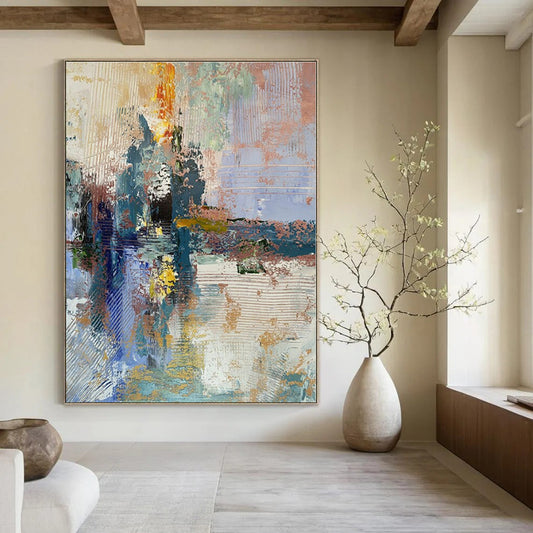 Hand-Painted Personalized Abstract Painting for Office & Bar