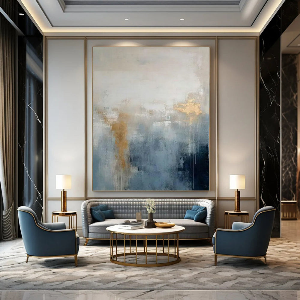 Modern Mosaic Hand-Painted Abstract Wall Art for Dining Room Backsplashes